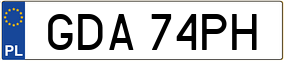 Truck License Plate